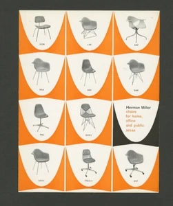 1959 Charles Eames HERMAN MILLER CHAIRS Modern Furniture George Nelson Brochure - Picture 1 of 3