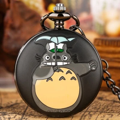 Steampunk Totoro Design Quartz Pocket Watch for Men Women with Long Chain Gift - Image 1 of 4