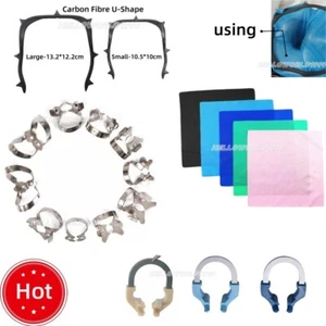 Dental Carbon Fiber Rubber Barrier Clip/ Natural Latex Cloth/ Niti Rings 3 types - Picture 1 of 76