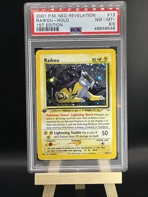 Raikou, “DOUBLE” HOLO Error, 1st Edition PSA 8.5, Neo Revelation 13/64 💎💎 - Image 1 of 4