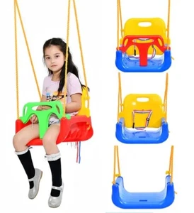 3-in-1 Säugling bis Teenager abnehmbare Schaukel Outdoor für Terrasse Garten blauer Stuhl - Bild 1 von 6