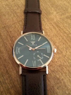 Moda Para hombres Fecha Cuero Acero Inoxidable Deportivo Cuarzo Noctilucente Reloj Pulsera  Foto 1 de 4