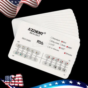 Paquete de 1000 soportes de ortodoncia dental AZDENT mini ranura MBT.022 ganchos 3 - Imagen 1 de 14