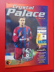 CRYSTAL PALACE V WATFORD (2001/02) DIVISION ONE (9 MARCH 2002) - Picture 1 of 2