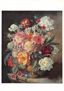 Postkartenkunst: Lionel Ellis, Julipracht, Blumengesteck, unbespielt - Bild 1 von 2