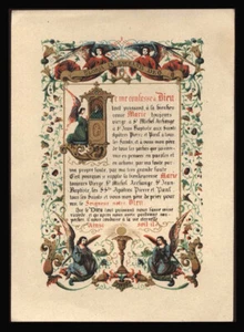 santino cromo-holy card L'ANGELO DELLA S.CONFESSIONE - Picture 1 of 1