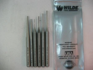 WILDE TOOL G6 MADE IN USA SET 6 PZ PUNZONE ACCIAIO MECCANICO MACCHINISTA! G6 - Foto 1 di 7