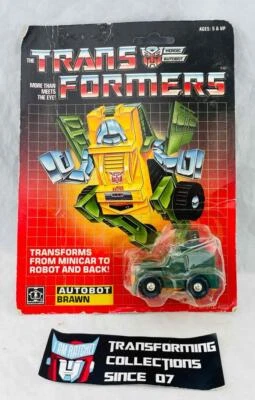 Transformers Original G1 1984 Minibot Pre Rub Brawn MOSC Sealed - Image 1 of 4
