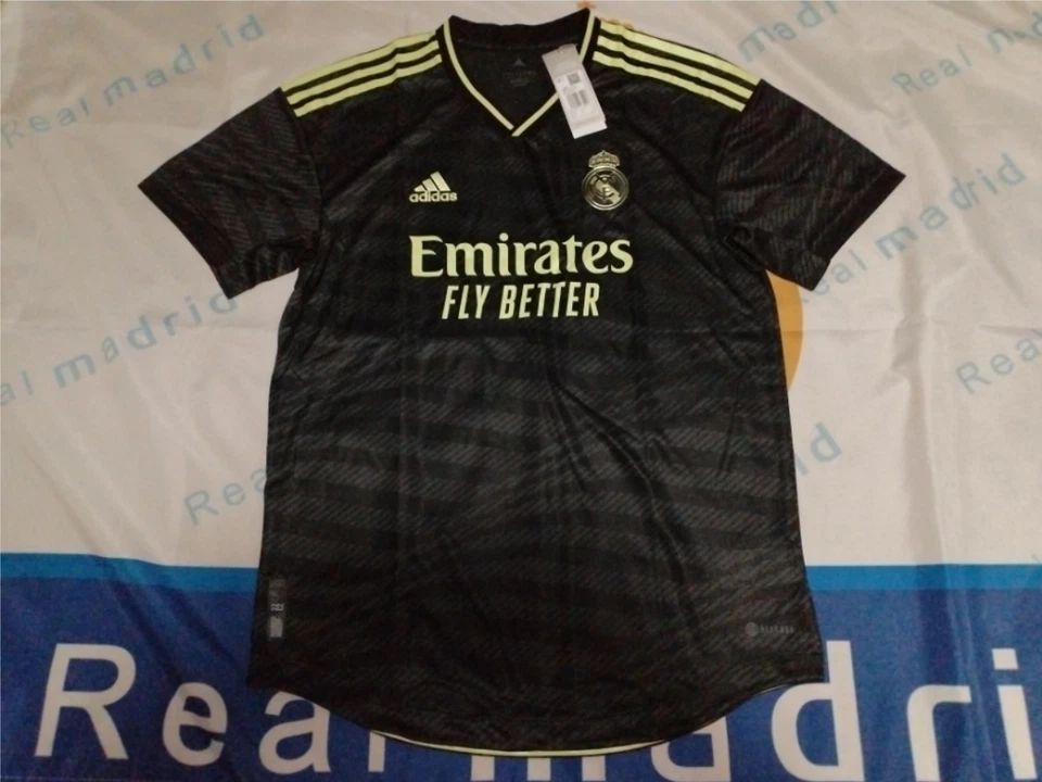 Adidas Real Madrid 2022/23 Third Authentic Jersey Mens L Heat.RDY Soccer HI1657