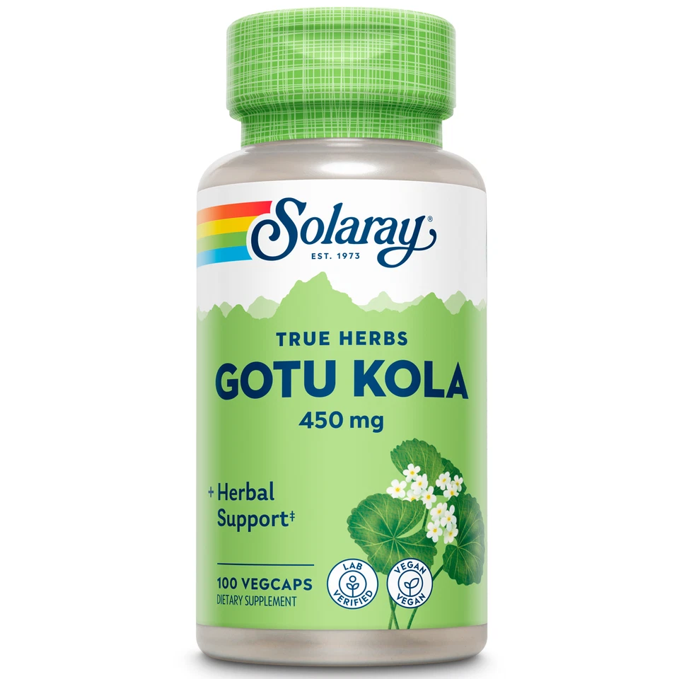 Solaray Gotu Kola 450 MG Capsules 100 Ct