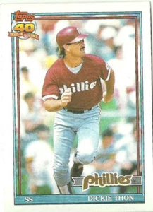 DICKIE THON PHILADELPHIA PHILLIES  #439 - TOPPS NM-MT 1991 - Picture 1 of 2