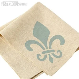 Fleur de Lys Set Schablone - Wiederverwendbare Mylar Schablone - Vorlage - Wohndeko - DIY - Bild 1 von 8