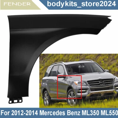 Fender For 2012-2014 Mercedes Benz ML350 ML550 Front Right Side Primed Aluminum Foto 1 de 4