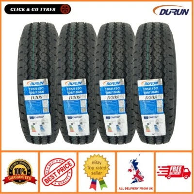 4 x 195R15C DURUN D208 106/104N Commercial Tyre - Van Tyre, Light Trucks 1958015 - Image 1 of 4