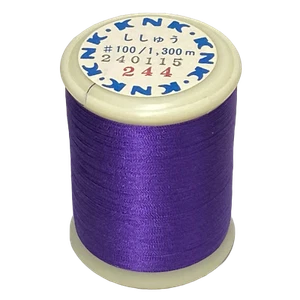 Kanagawa Kinsuzu 100 Silk Thread, 23 dtex 3x2, 1300m, 41 Vibrant Colors - Picture 1 of 51