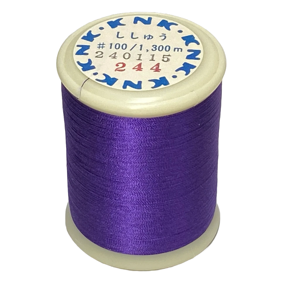 Kanagawa Kinsuzu 100 Silk Thread, 23 dtex 3x2, 1300m, 42 Vibrant Colors - Image 1 of 4