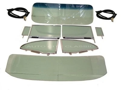 Chev Pontiac 1955 1956 2 puertas HT vidrio parabrisas montaje lateral juntas verdes traseras Foto 1 de 4