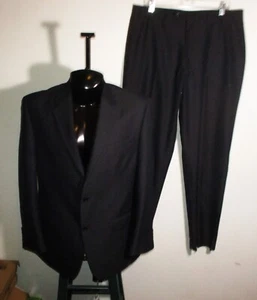 42R BILL BLASS Navy Blue Viscose 2 Pc Suit Size 42R, 35X31 NWOT - Picture 1 of 12