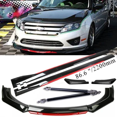 For Ford Fusion 06-2020 Front Bumper Lip Spoiler Splitter Side Skirt Body Foto 1 de 4