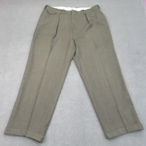 Vintage Polo Ralph Lauren Hose braun Wolle Tweed Efeu schwer Anzughose adrett - Bild 1 von 15