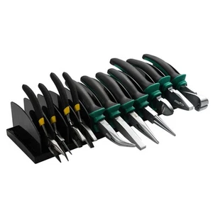 Plier Organizer Black Pliers Holder With Adjustable Dividers Non-Slip Rubber ... - Picture 1 of 6
