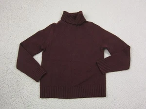 Vintage Ralph Lauren Pullover Damen Medium Rot Wolle Kaschmir Angora Rollkragen - Bild 1 von 11