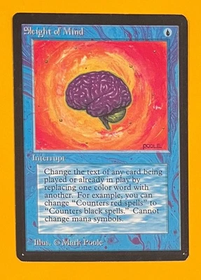 MTG SLEIGHT OF MIND Beta (OldManMTG 012-569) - Image 1 of 4