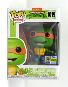Funko Pop! Teenage Mutant Ninja Turtles Michelangelo mit Surfboard Con Ex - Bild 1 von 6