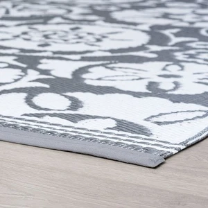 Sundown Beach Floral Indoor/Outdoor Area Rug Gray/White 5'11'' x 8'10'' - Picture 1 of 5