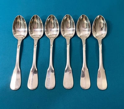 6 cuillères a entremets ERCUIS modèle VIEUX PARIS métal argenté CLUNY couvert - Photo 1/4