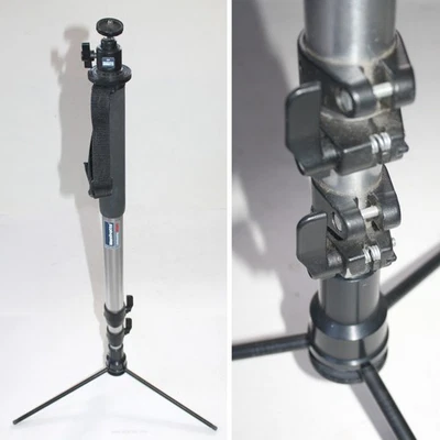 Bogen Manfrotto 3230 Self Standing Monopod 682B w/3009 Ball Head Italy 26" - 64" - Image 1 of 4