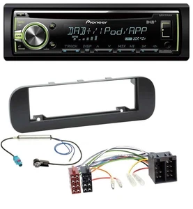 Pioneer DAB USB MP3 AUX CD Autoradio für Fiat Panda (ab 2012) - schwarz - Bild 1 von 8