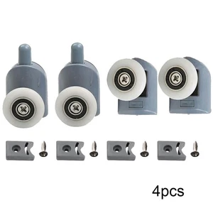1 Set Zinc Alloy Shower Door Rollers Runners Wheels Pulleys Replace Sliding Part - Picture 1 of 9