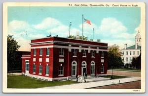 Thomasville Georgia ~ ufficio postale ~ la mia stazione attuale a PO Bartlesville OK ~ lino - Foto 1 di 2