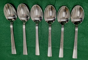 Vtg Swendia Teaspoons/Spoons 5 3/4" Fine Stainless Flatware Japan Set of 6 VGUC - Picture 1 of 3