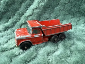 VINTAGE 1966 MATCHBOX LESNEY RED DODGE DUMPER TRUCK No #48 DIECAST MODEL - Bild 1 von 9