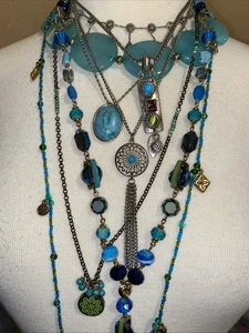 Junk Jewelry Necklace Lot Vintage & Modern Wear, Repair, Craft, Harvest - Picture 1 of 5
