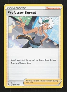 SWSH167 Professor Burnet Black Star Promo Card: Pokemon TCG Sword & Shield - Picture 1 of 2