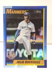Aggiornamento 2025 Topps 1990 Topps 35° Anniversario Julio Rodriguez #U90-3 Foil - Foto 1 di 2