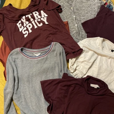 Lot Of Various Ladies Tops + bonus grab bag of several additional shirts - Image 1 of 4