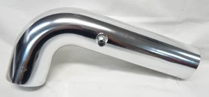 3" OD Aluminum Cold Air Intake Plumbing Tube 76mm CAI Pipe 14" Long 90 Deg Bend - Picture 1 of 11
