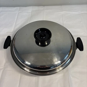 "Sartén Jumbo Townecraft Chefs Ware 12"" T304 Acero Inoxidable con Tapa Multinúcleo" - Imagen 1 de 15