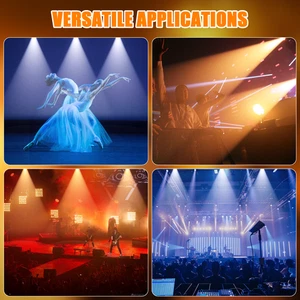 COB LED Dual Color PinSpot Light DMX  Audience Blinder Light Warm Cool White - Picture 1 of 15