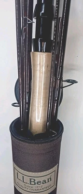VIntage-UNBELIEVABLY NEW-LL Bean  SIX Piece 9 Ft 9 Weight CarbonFiber Fly Rod.c  - Image 1 of 4