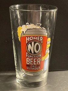 The Simpsons Sammelglas 2009 Homer OHNE Funktion BIER gut OHNE 16oz - Bild 1 von 3