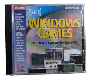 Best of Windows Games Vintage CD-ROM PC 1996 New With Vintage Tag Sealed Fast - Picture 1 of 6