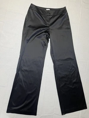 Pantalón Chico’s Negro Satinado Mujer Pierna Ancha Chico’s Talla 1 (M/8) Foto 1 de 4