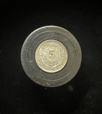Moneda de 5 centavos de plata de México 1889 Zs Z SIN CIRCULAR-(bin3718B) Foto 1 de 2