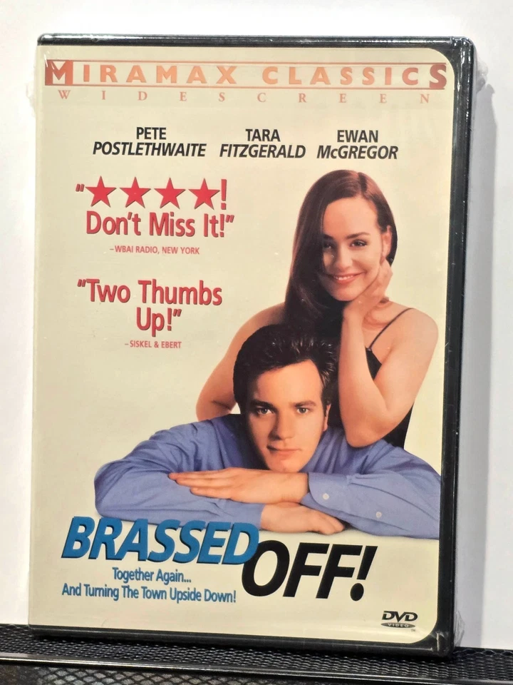 Brassed Off DVD—NEW, SEALED—Ewan McGregor, Pete Postlethwaite—FREE SHIP (I5-48) - Image 1 of 2