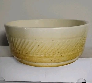 Ciotola/piantana Haeger Pottery USA vintage 1979 beige smaltata, realizzata per FTD inutilizzata - Foto 1 di 5